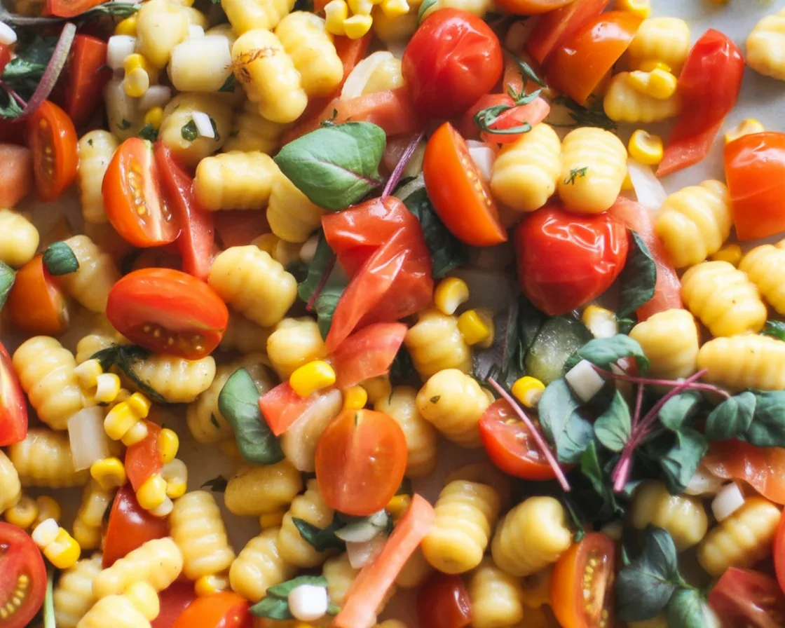 Corn and Basil Gnocchi