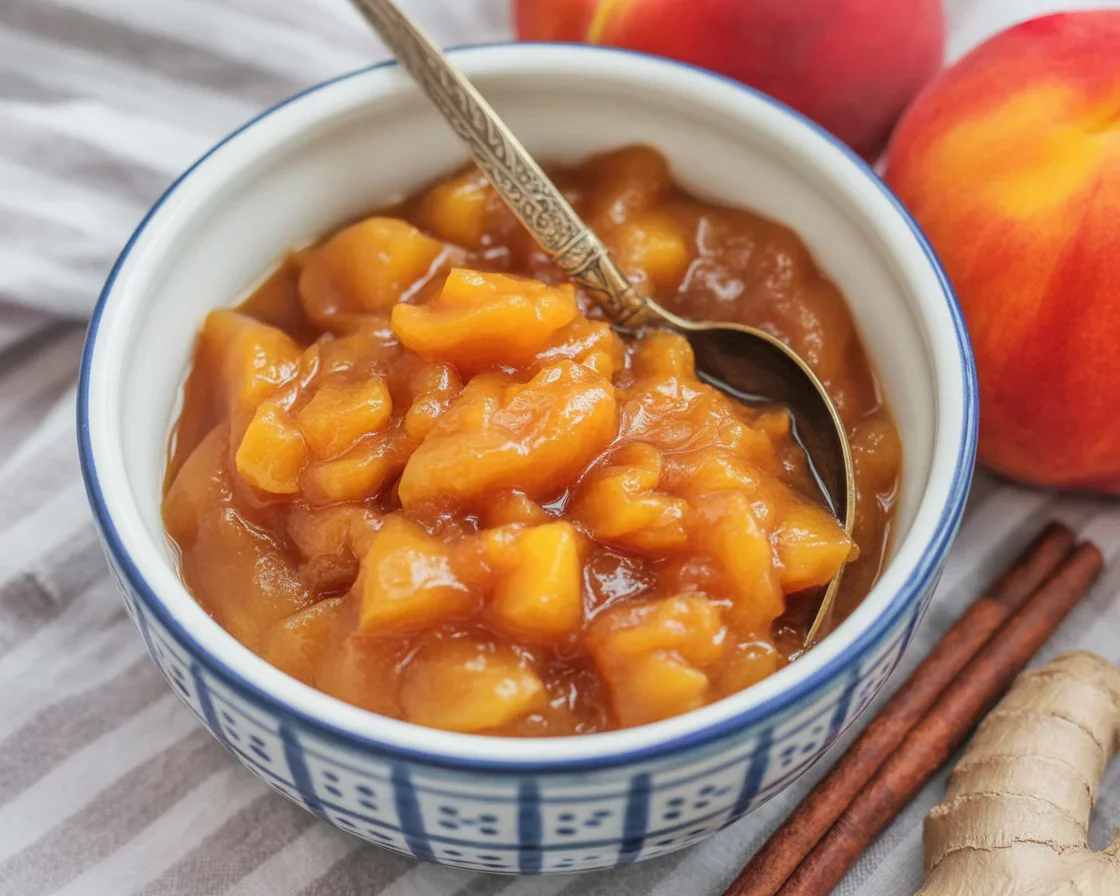 Deliciously Spicy Peach Chutney You Have to Try!