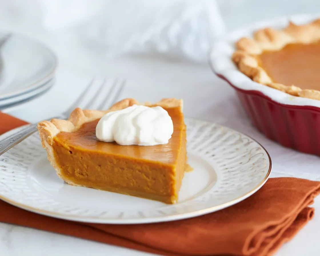 Homemade Fresh Pumpkin Pie