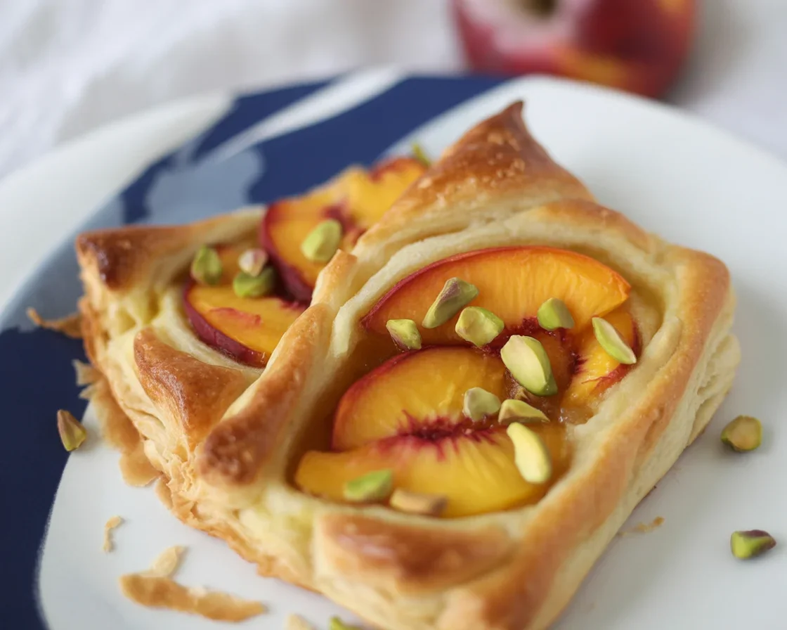 Peach and Pistachio Danish — A Delicious Twist on Tradition