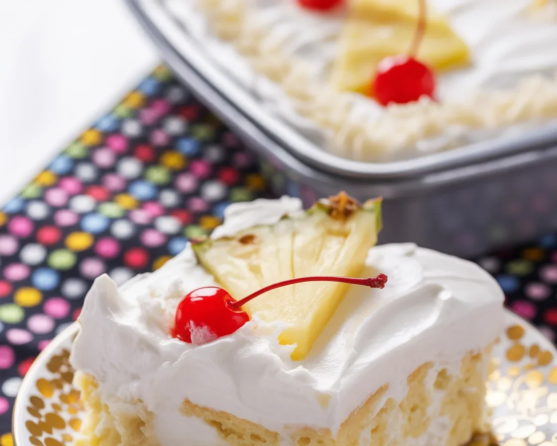 Piña Colada Tres Leches Cake