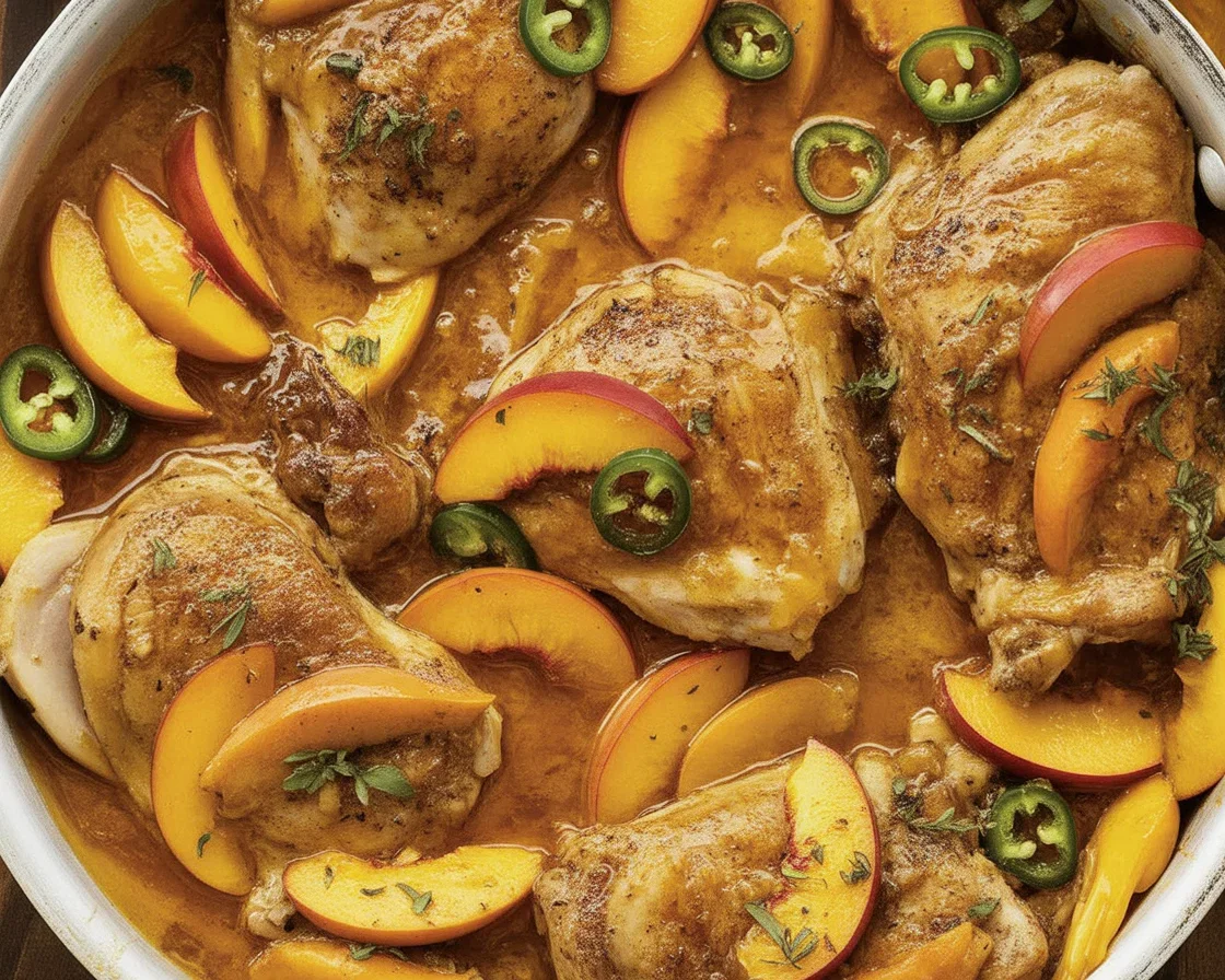 Sizzling Peach Sweet Chili Chicken Thighs for Easy Grilling