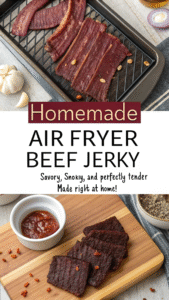 Homemade air fryer beef jerky