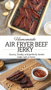 Homemade air fryer beef jerky