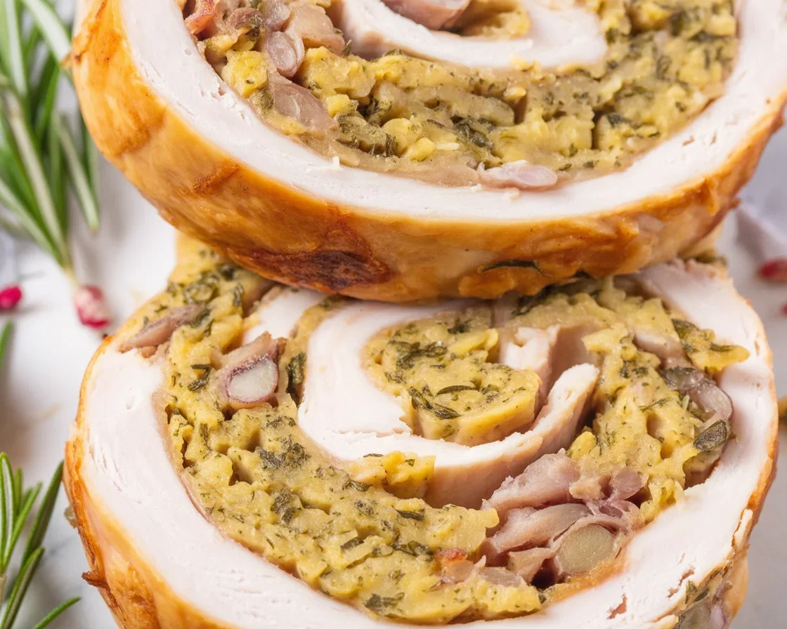 Delicious Turkey Roulade with Savory Herb Stuffing