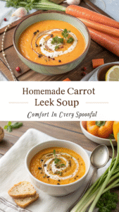 homemade Carrot Leek Soup