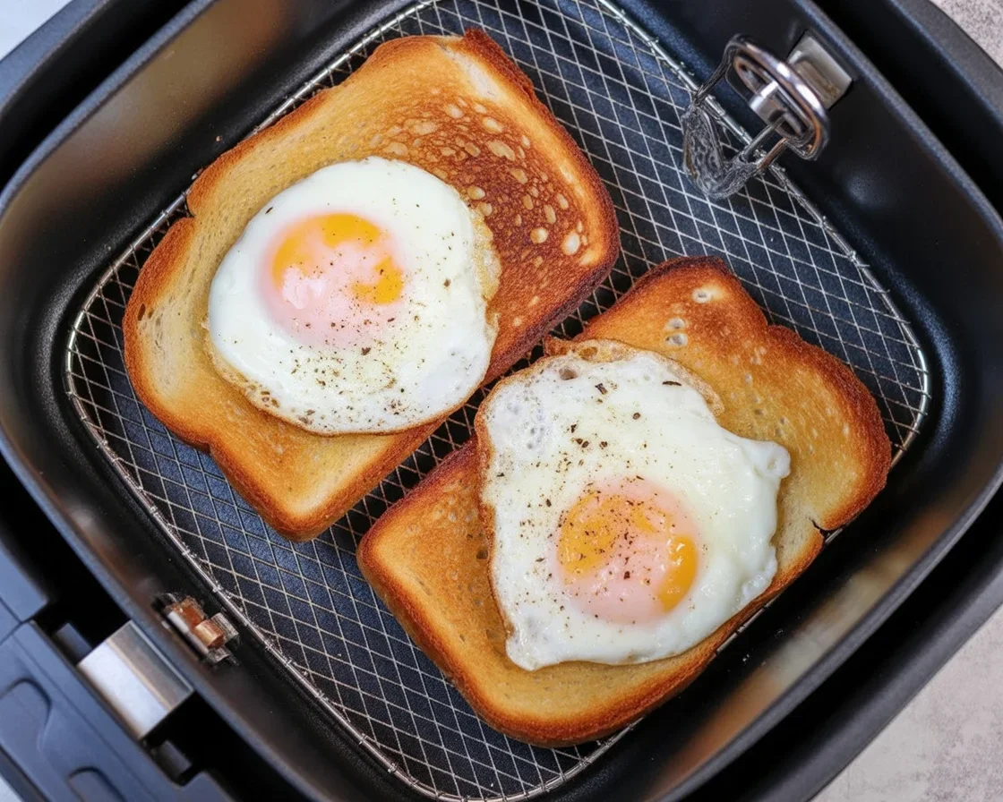 Air Fryer Egg and Cheese Toast