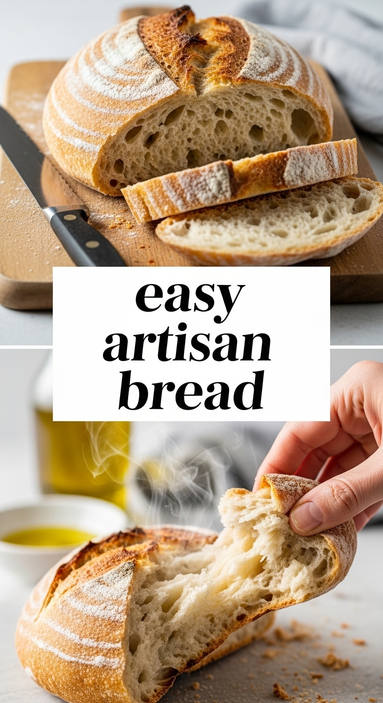 Bake Easy Artisan Bread at Home: The Ultimate Beginner's Guide - Pinterest Image