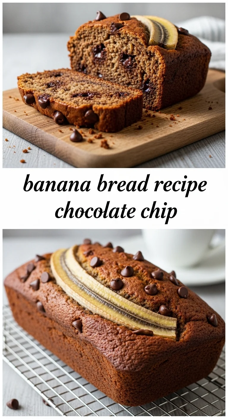 Banana Bread Recipe Chocolate Chip: 7 Best Tips for an Irresistible Loaf - Pinterest Image