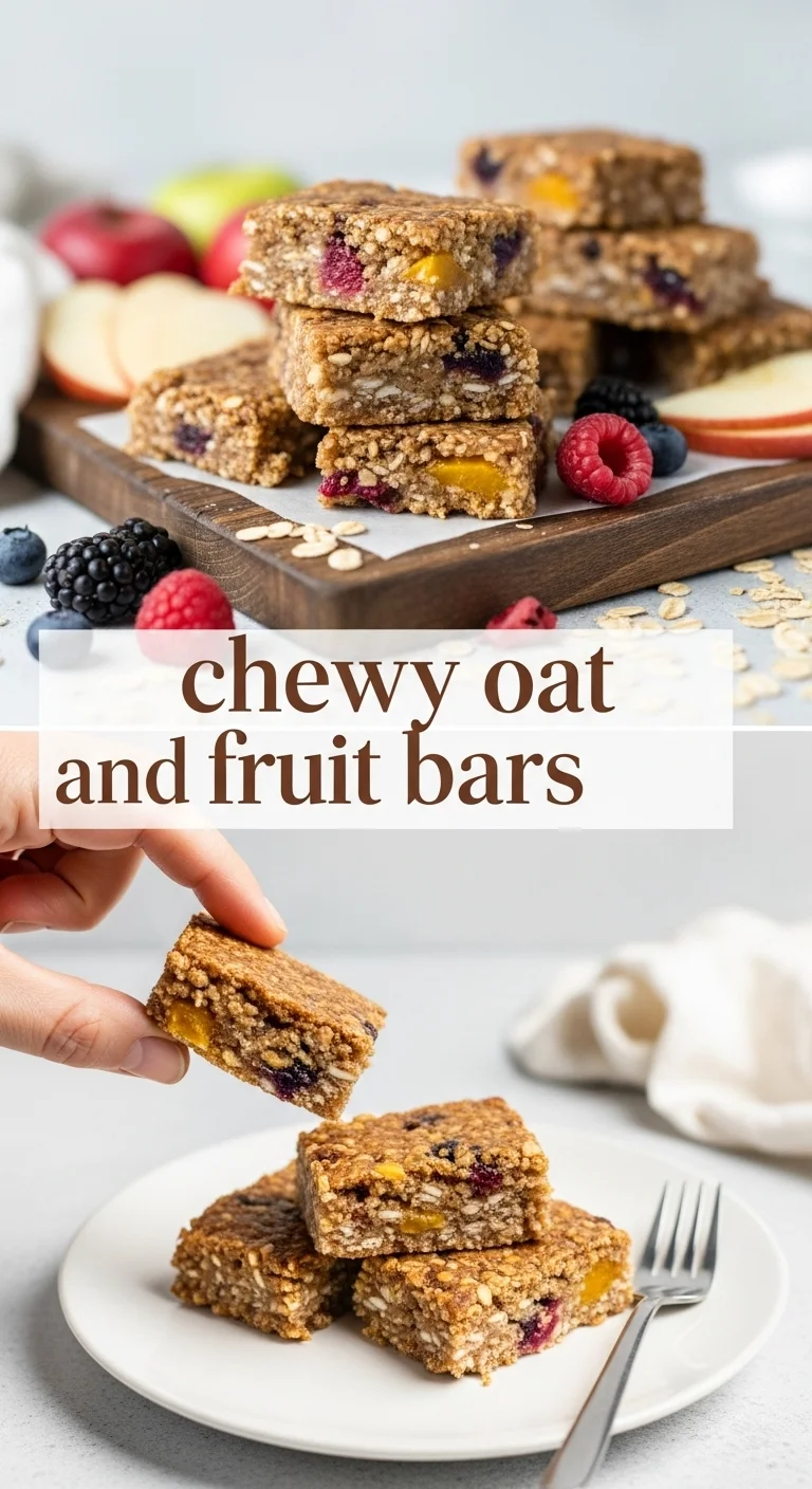 Chewy Oat and Fruit Bars: 7 Delicious & Irresistible Recipes You Must Try - Pinterest Image