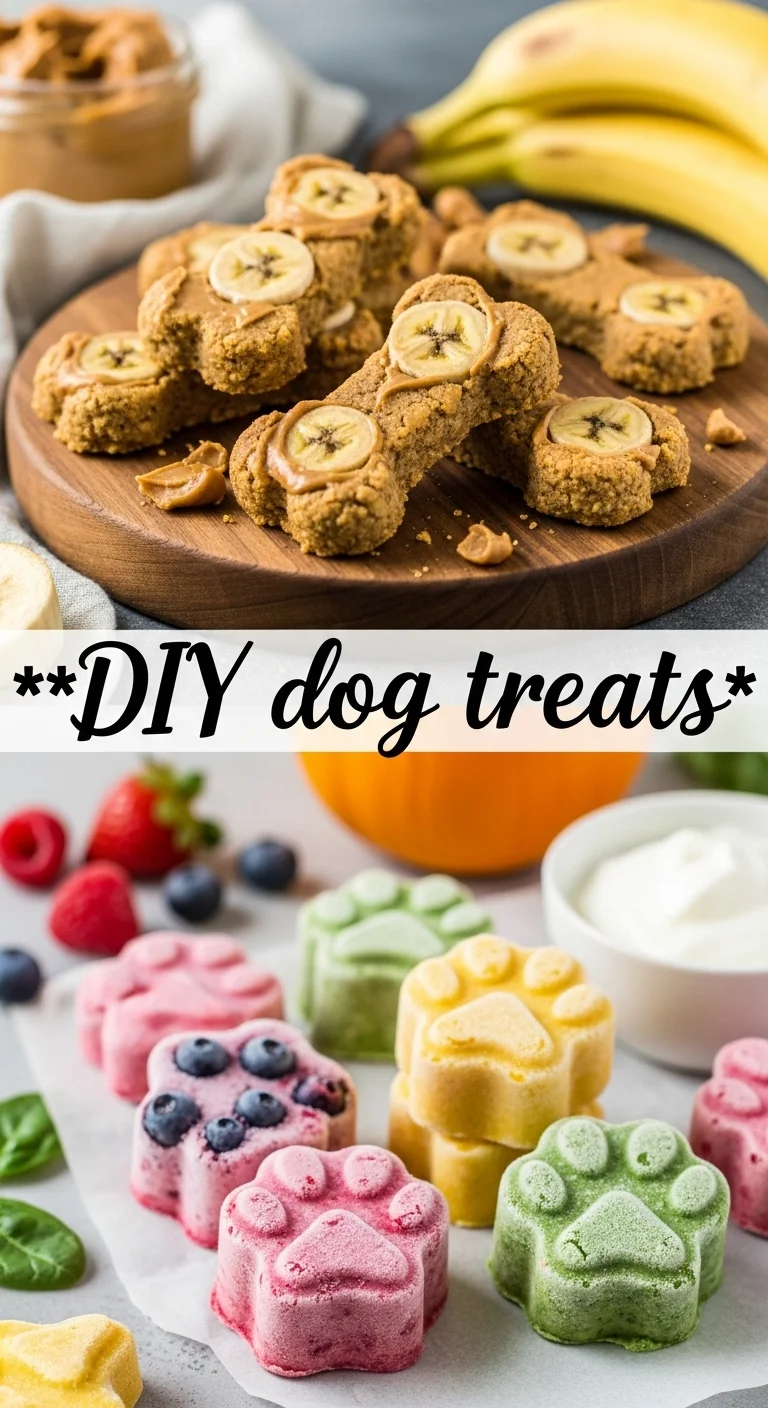 DIY Dog Treats: 7 Amazing & Easy Recipes Your Pup Will Adore! - Pinterest Image
