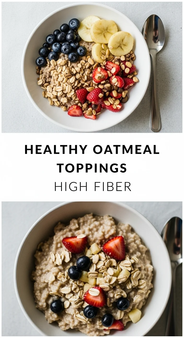 Healthy Oatmeal Toppings High Fiber: 7 Amazing Ways to Boost Your Breakfast! - Pinterest Image
