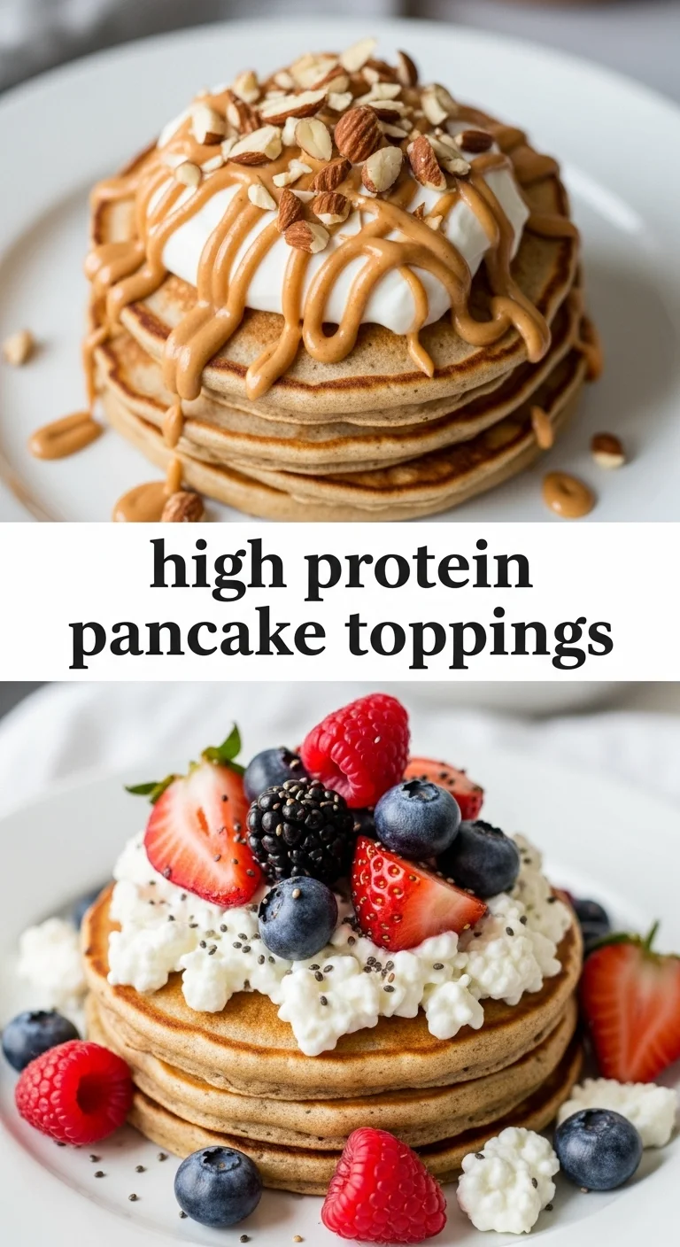High Protein Pancake Toppings: 7 Delicious Ways to Boost Your Breakfast - Pinterest Image