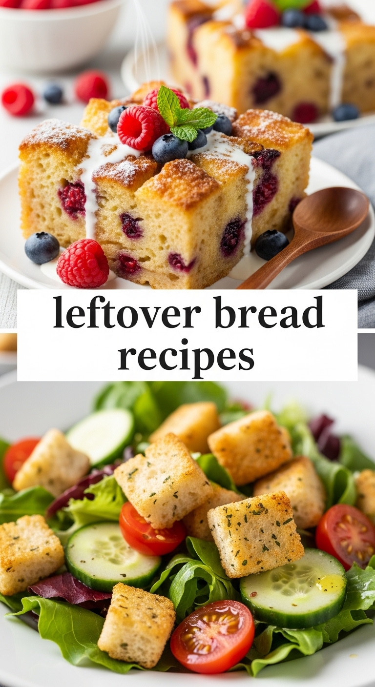 Leftover Bread Recipes: 7 Amazing Ways to Transform Stale Loaves - Pinterest Image