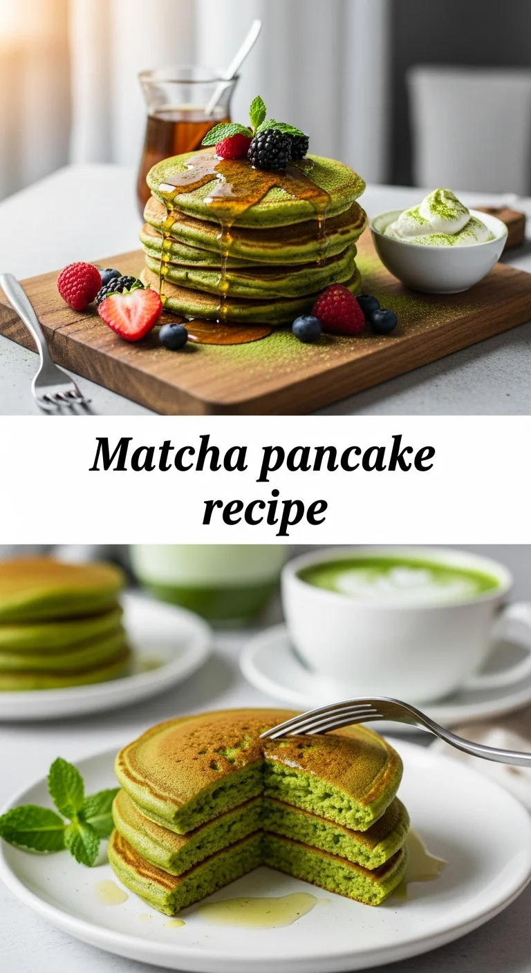 Matcha pancake recipe: 7 Delicious & Essential Tips for Fluffy Breakfast Bliss - Pinterest Image