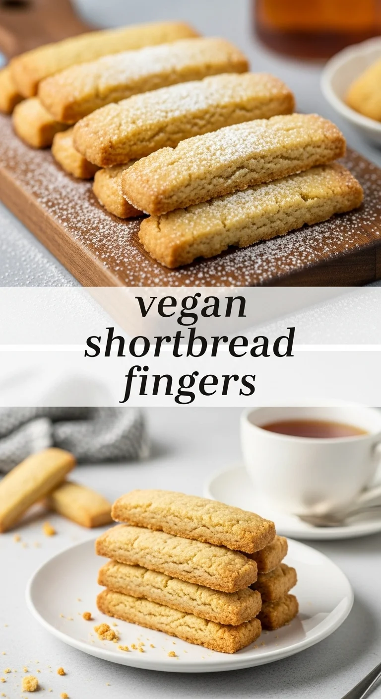 Vegan Shortbread Fingers: 7 Delicious & Easy Recipes for the Ultimate Treat - Pinterest Image
