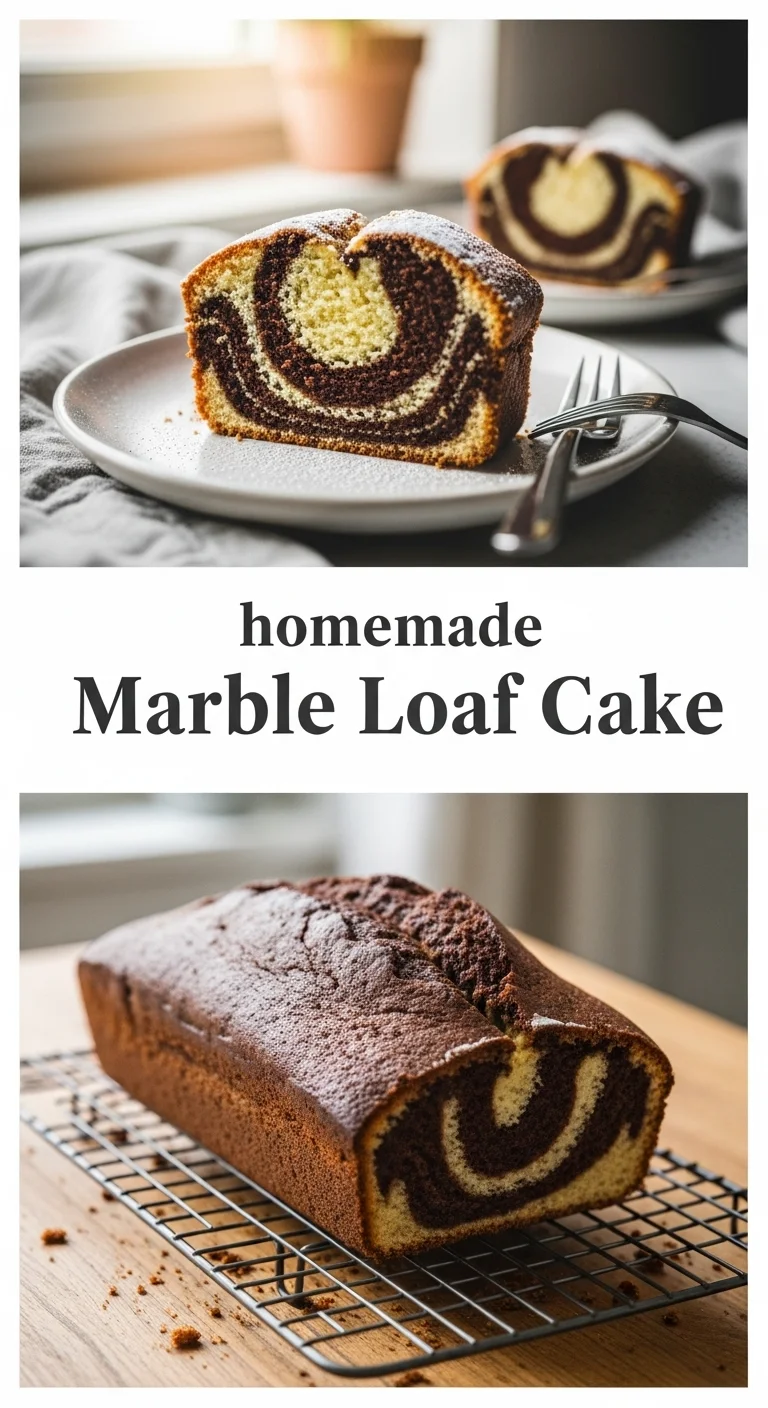 homemade Marble Loaf Cake: 7 Delicious Secrets to Mastering the Perfect Swirl - Pinterest Image