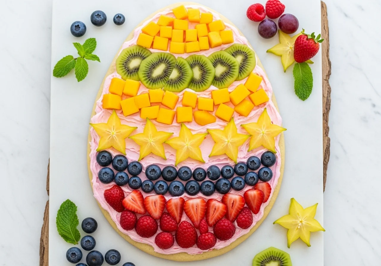 Mini Fruit Pizza Cookies: 7 Delicious Easter Egg Designs for the Ultimate Spring Treat