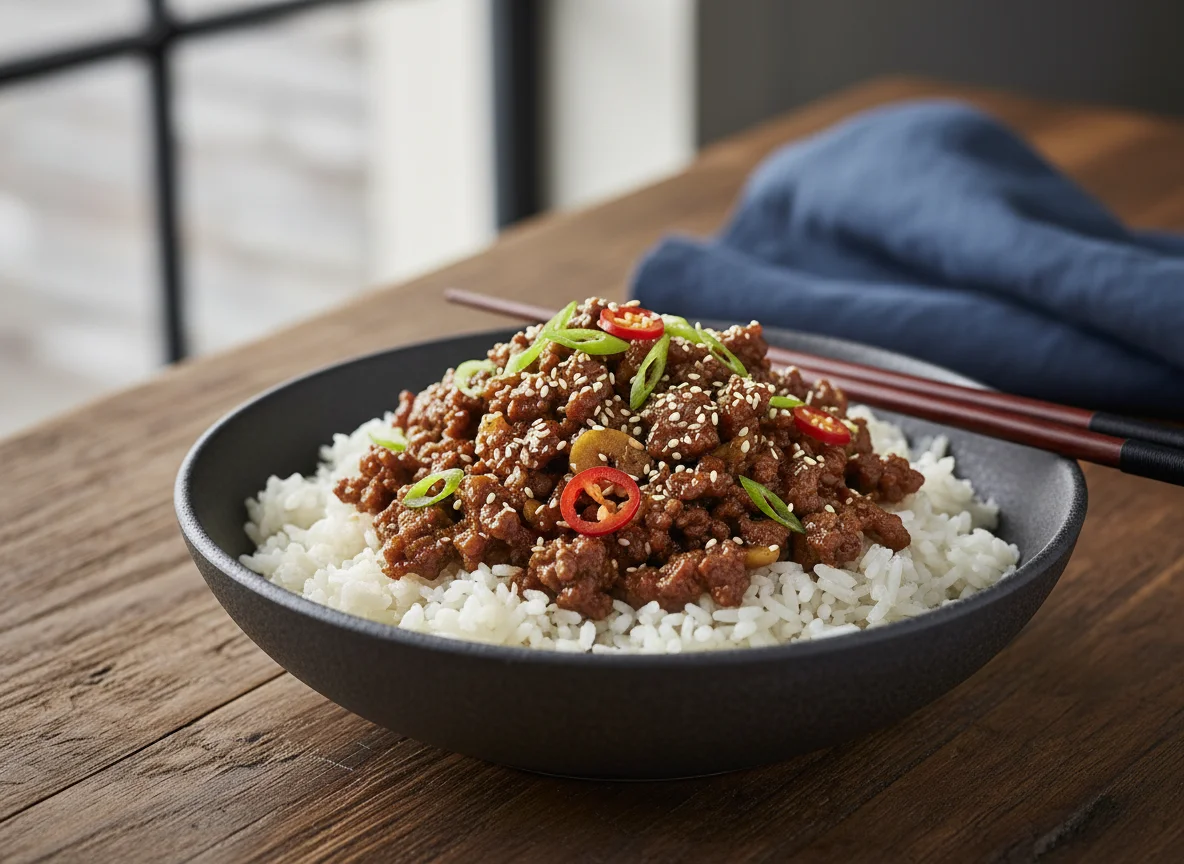 Korean Ground Beef Bowl