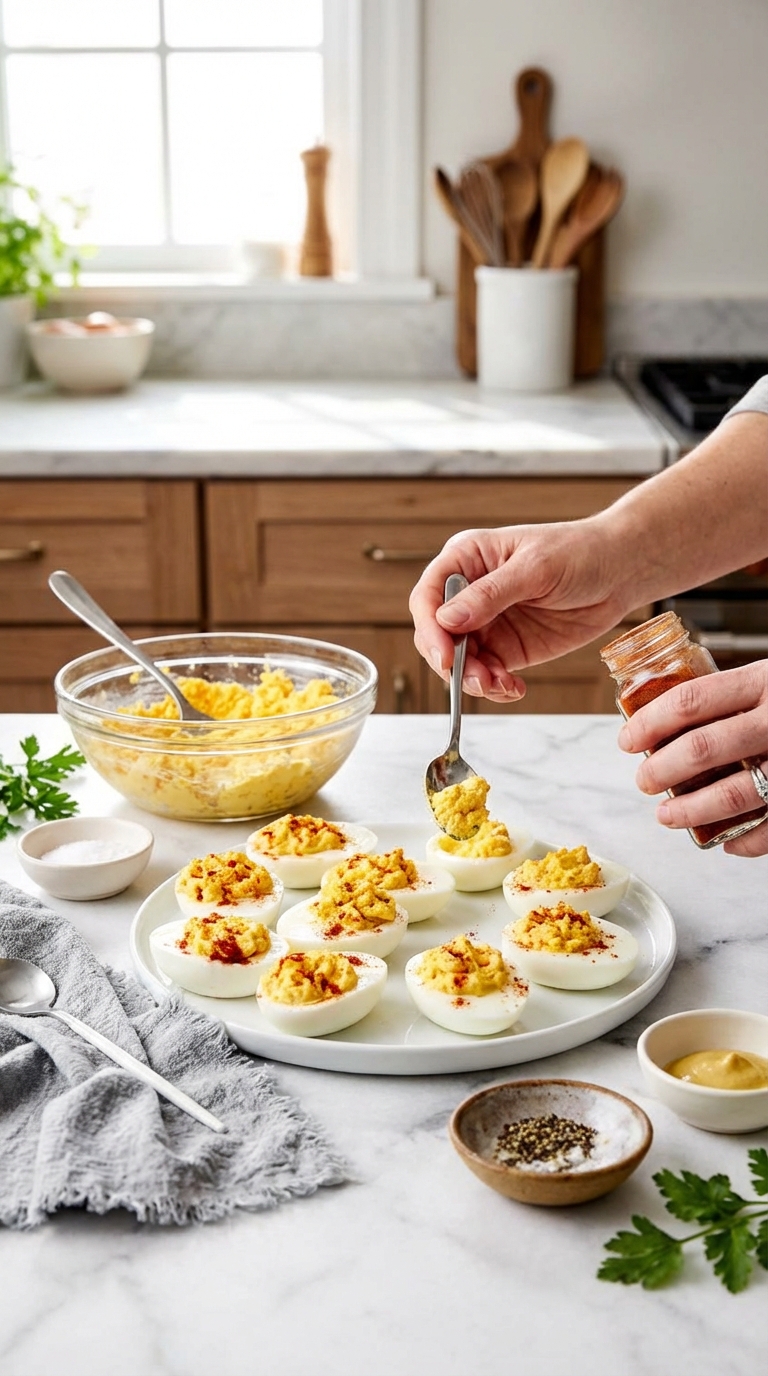 Classic Deviled Eggs Recipe: Mastering the Perfect Appetizer final plating
