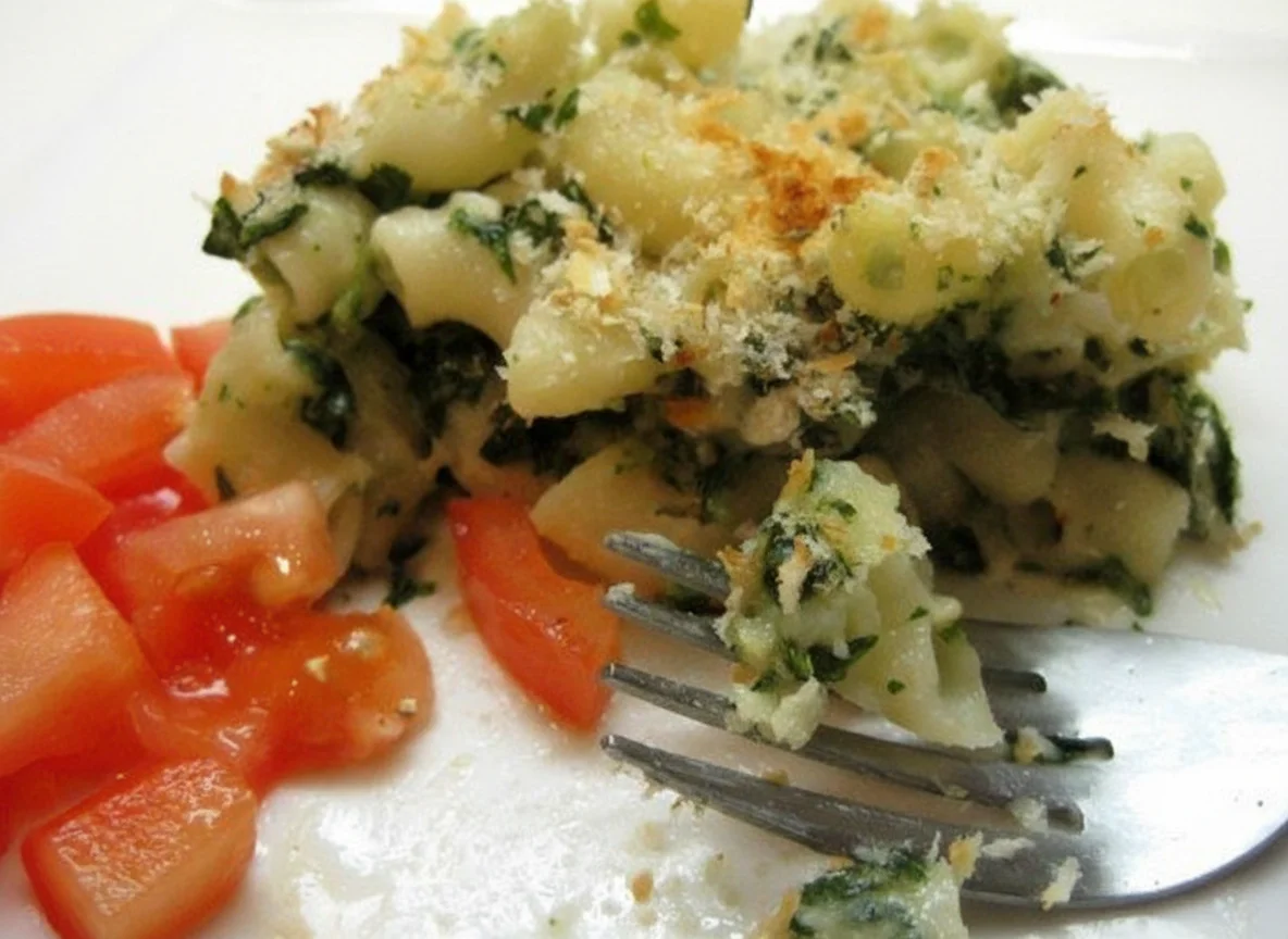 Garlic Spinach Mac and Cheese