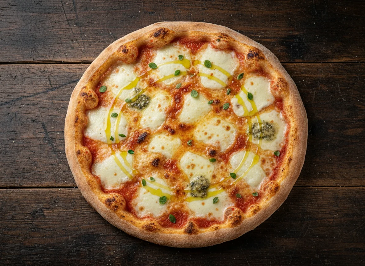 Quattro Formaggi Pizza (Four Cheese)